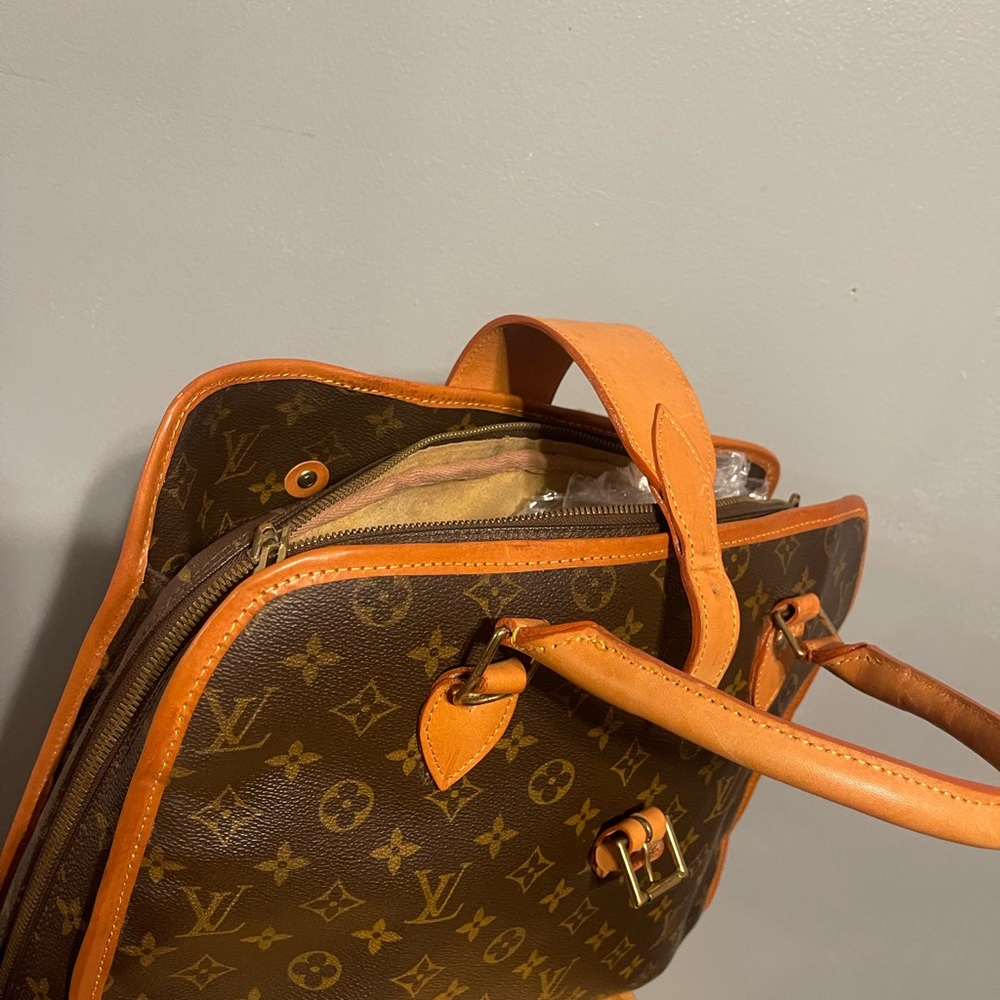 Louis Vuitton Brown and Tan Monogram Tote - Picture 3 of 10